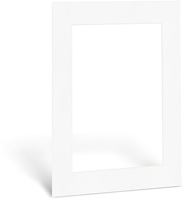 Bildershop-24 Passepartout Cremeweiß Reinweiß Weiß Einleger für Bilderrahmen Sale (Reinweiß, 70x100cm (BxH) - Innenausschnitt 39x59cm (BxH))