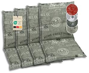 GO-DE Textil Bequeme und attraktive Polsterauflagen für Niederlehner-Gartenstühle (4er-Set, Stempel grau, Niederlehner)