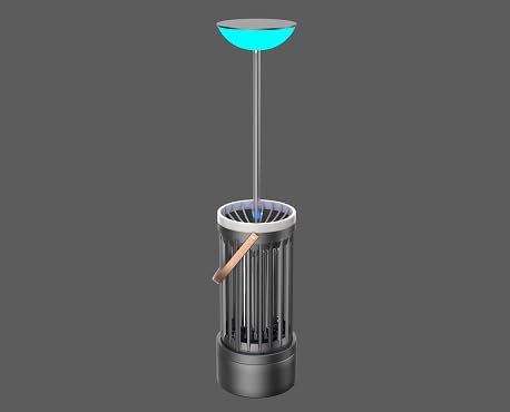 PALONE Lampara Antimosquitos Ajustable en Altura 4000mAh USB-C Mata Mosquitos Electrico UV y LED, Trampa para Moscas con Rejilla de Seguridad, Material ABS silencioso para Cocina/Balcón/Camping
