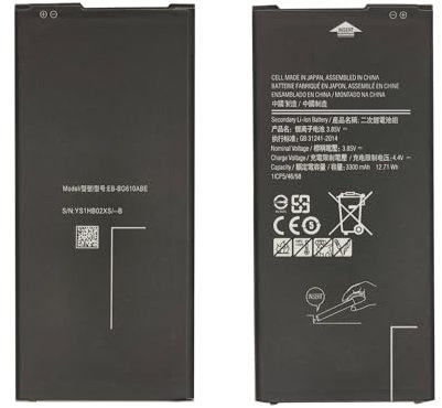 Vvuilsty EB-BG610ABE Batterie de rechange, rechargeable, 0 cycle, pour J4 Plus 2018, J6 Plus, 2018, compatible avec Samsung Galaxy J4 Plus 2018, SM-J415F, Galaxy J6 Plus 2018, SM-J615F, avec kit