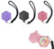 Lot de 3 boîtes de rangement pour capsules aromatiques hygiéniques, sans BPA, rangement des capsules aromatiques compatibles avec les bouteilles Air up, 3 couleurs au choix (rose + noir + violet)