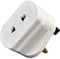 Osila® | UK 2 Pin to 3 Pin Adapter Plug – Shaver & Toothbrush Plug Converter – Compatible with Oral-B, Braun & More – BS 1363 Compliant – White