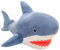 AQCQDQ Plüschtier mit großem Hai,Riesenhai Plüsch Kissen Stofftier Gefüllte Blauhai Tier Kissen,Großes Tier Kissen Dekokissen Geschenk für Halloween Weihnachten Geburtstag (100cm,Blau)