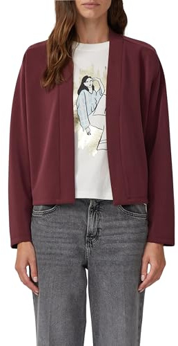 s.Oliver Damen Sweatshirt Jacke – Scuba, Relaxed Fit, Langarm