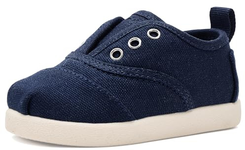 TOMS Cordones Plus Sneaker, Marineblaues Leinwand, 28 EU