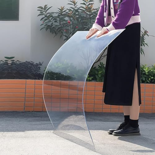 Lámina de Policarbonato Flexible para Techos,policarbonato Placas Transparente - Hoja Metacrilato PC Placa Acrílica Transparente,para Toldos de Invernadero,Cocheras