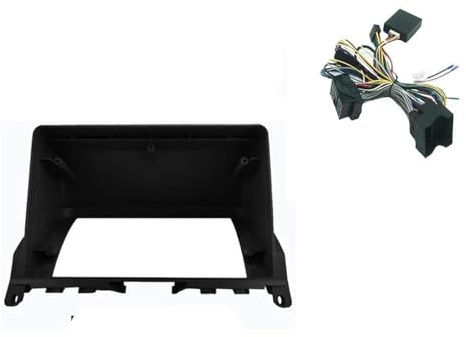 Stereo-Armaturenbrett Für Für Für C-Klasse C180 C200 C230 C240 C280 C300 2009-2013 DVD Rahmen Facia Panel 9 Zoll Doppel Din Radio Player(Black with canbus)