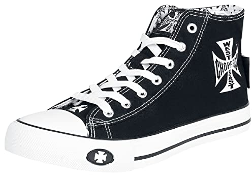 WEST COAST CHOPPERS Iron Cross Männer Sneaker high schwarz/weiß EU45