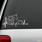 SUPERSTICKI Herzschlag Pferd Stier Hund Katze ca 20cm Auto Aufkleber Bike Motorrad Fun Tuning Decal aus Hochleistungsfolie Aufkleber Autoaufkleber Tuningaufkleber Hochleistungsfolie für alle