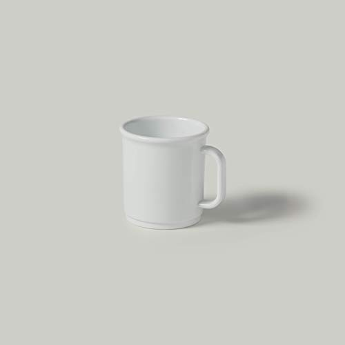 American Metalcraft CM12CL Tritan Melamine Mug, Crave Collection, Stackable Design, Cloud, 12-Ounces