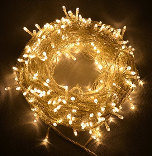 SHATCHI 500LEDs/50m Fairy Lights Clear String Lights – Mains, Multifunction 8 Modes, Timer, Memory, Indoor/Outdoor Low Voltage Waterproof Christmas Tree Home Decorations