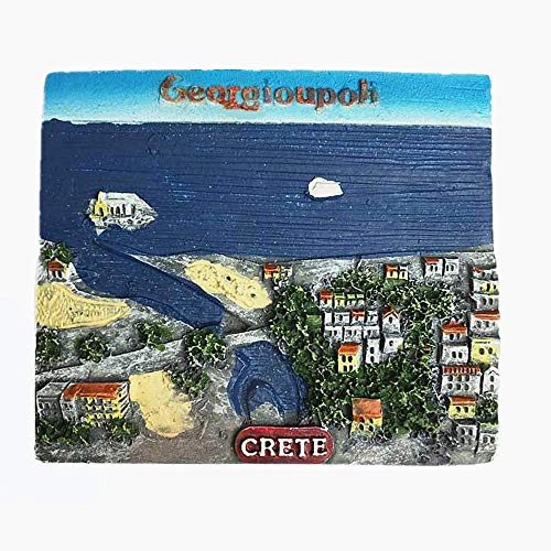 Kreta Griechenland 3D Kühlschrankmagnet Reise Souvenir Geschenkkollektion Haus & Küche Dekoration Magnetaufkleber Kreta Griechenland Kühlschrankmagnet