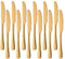 Meisha Dessertmesser, High Polish Finish, Edelstahlmesser für Käse Jelly Jam Dessert 8,2-Zoll, 12er-Set - Gold