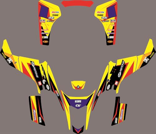 MXP Custom ATV Grafik-Set für Suzuki LTZ400 ATV LTZ 400 2003–2008 (DST1060)
