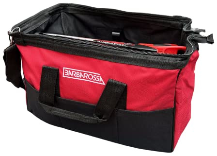 Barbarossa 16” Tool Bag Heavy Duty Nylon Tool Bag - Red (40cm x 25cm)