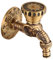 Robinet de jardin en laiton antique montage mural robinet d'eau froide extérieur connecteur 1/2 conception d'éléphant