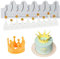 LIANCHEN Graue Krone Fondantform 3D-Kronen Kronen Form schokoladen Süßigkeit Form zuckermasse Form Fondant Silikonform Kronen Von Prinzessin Queen für Kuchen Topper Tortendeko Geburtstag Party (A)