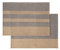 Blomus Geschirrtücher 2er Set -GANO- Handtücher aus 100% Baumwolle 50x70cm (Steel Gray/Tan)