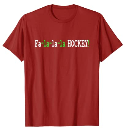Lustiges Weihnachts-Hockey, Fa la Hockey T-Shirt