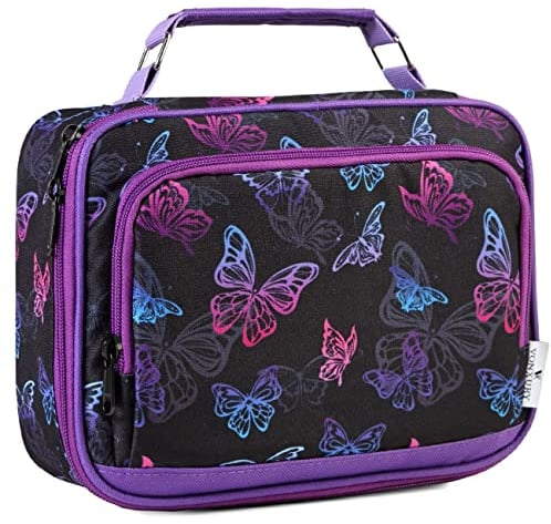 VX VONXURY Federmäppchen, großes Fassungsvermögen Federtasche, tragbarer Stift-Organizer mit 2 abnehmbaren Ebenen, 54 Stück, Maeppchen für Schule, Büro, Uni, Schmetterling, Make-up-Tasche