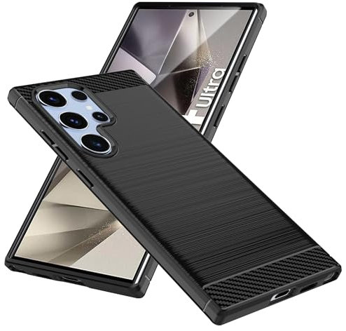 Anoowkoa Custodia Cover per Samsung Galaxy S24 Ultra CASE, Anti Impronta Digitale Anti Goccia Protezione Antiurto di Grado Militare Custodia Protettiva Ultra-Sottile Samsung Galaxy S24 UltraNero