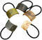 CJKDXDH Acrylic Cuff Hair Ties Elastics Ponytail Holder Hair Bands Ropes French Hair Cuff Wrap Hair Rubber Accessories for Women Girls 5pcs Rectangular
