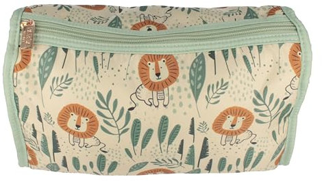 PARSA Beauty Kulturbeutel Kinder (Jungle) – Waschtasche Kinder zur Aufbewahrung von Kosmetikartikeln
