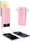 Portable-Charger Power-Bank with Built-in Cables & AC Wall Plug - 20000mAh PD 20W Fast Charging for iPhone,Android, USB-C,Rechargeable External Battery Pack for Cell Phone,Type C cords,Travel Pink