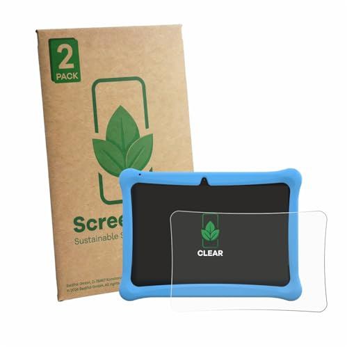 ScreenLeaf 2 Stück Schutzfolie für Menghu Kids Tablet 10.1 [nachhaltiger Displayschutz, Folie, transparent, kratzfest]