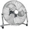 MP Essentials Large 18 (45cm) High Velocity Air Circulator Sturdy Workshop Floor Fan - (Chrome)