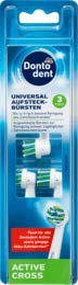 DONTODENT Aufsteckbürsten Active Cross, 4 Stück