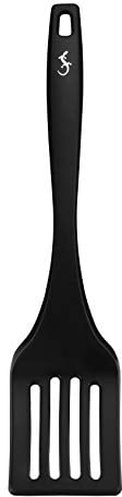 Lurch 240603 Smart Tool Pfannenwender aus 100% BPA-freiem Silikon mit Nylonkern, 32,5cm, Schwarz