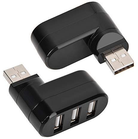 Mini USB Hub, 3 Puertos USB 2.0 Hub Estación de Acoplamiento, Divisor USB Concentrador de Datos Portátil 3 en 1, para Disco U, Lector de Tarjetas, Mouse, Teclado, Escáner, Cámara Digital, etc