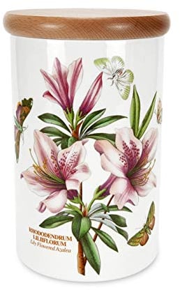Portmeirion Home & Gifts Airtight Storage Jar, Ceramic, Multi-Colour Colour, 20cm