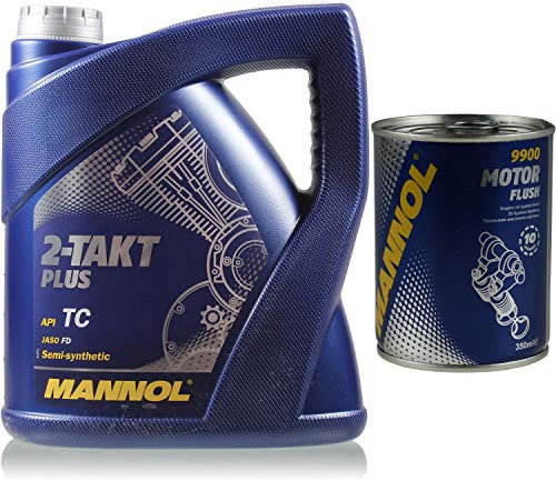 4L MANNOL 2-Takt Plus API TC Öl Scooter MN7204-4 Motorspülung Motor Flush