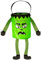 W WIDMANN MILANO Party Fashion 00779 - Monster Tasche, Süßes oder Saures, für Kinder, Grün, Beutel, Accessoire, Kostüm, Karneval, Mottoparty, Halloween