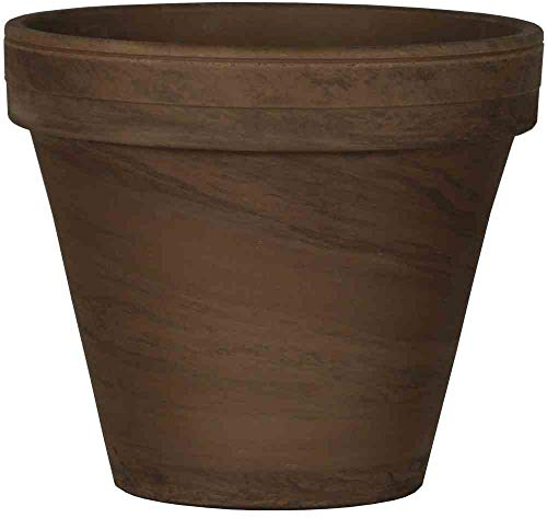 Blumentopf basalt 24/26cm Ton Terrasse Pflanztopf Blumenkübel Balkon Pflanzen