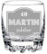 Vaso de whisky personalizado grabado - modelo elegante (Diseño No 5)