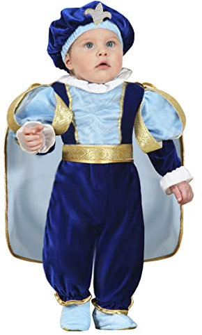 COSTUME PICCOLO IMPERATORE NEONATO VESTITO CARNEVALE (3/6 MESI)