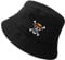 One Piece Bucket Hat Summer Anime Cap Travel Beach Sun Hat, Black, One Size