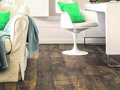 PVC Bodenbelag Vinylboden in grober Landhaus Optik, Zuschnitt (4m breit, 4,5m lang)