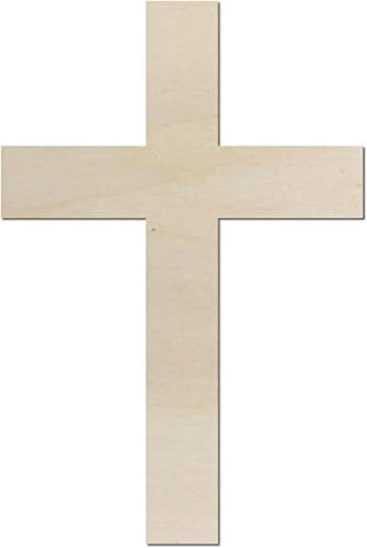 Kleenes Traumhandel Schönes Kreuz aus Holz – Kirche Ostern - Ideal als Deko - bis 60cm - für Wand & Tür (20 cm)