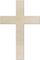 Kleenes Traumhandel Schönes Kreuz aus Holz – Kirche Ostern - Ideal als Deko - bis 60cm - für Wand & Tür (20 cm)