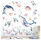 Grandora XXL Wandtattoo Unter dem Meer Wandsticker Fische Unterwasserwelt Korallenriff Babyzimmer Kinderzimmer Wandaufkleber Deko DL870-4