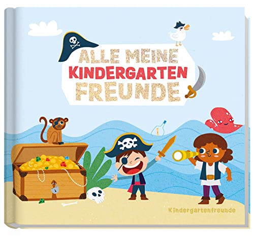 Häfft® Lernfreunde Freundebuch Kindergarten Piraten Alle meine Kindergartenfreunde: Freundealbum zum Malen, Ankreuzen, Ausfüllen - nachhaltig & klimafreundlich