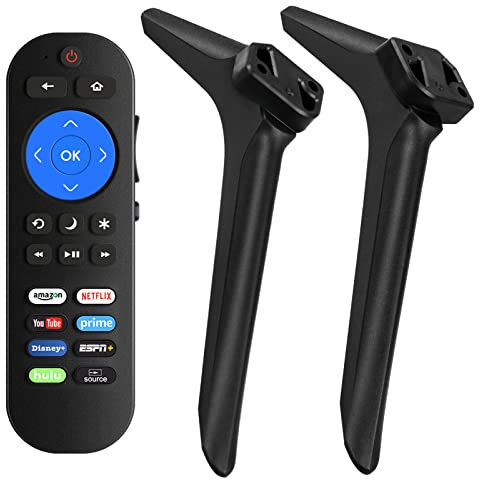 TV Legs for Hisense with Remote Compatible with Hisense Roku TV & Roku Players, Not for All, Base Stand for Hisense with Screws