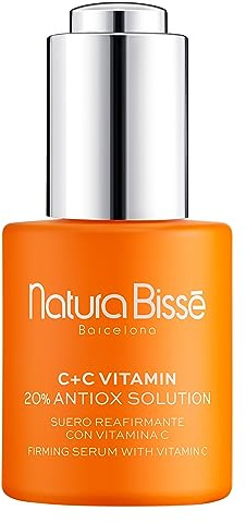 Natura Bissé C+C Vitamin 20% Antiox Solution | Straffendes Gesichtsserum mit Vitamin C, Alpha-Arbutin, Carnosin und Kurkuma- und Kieferextrakt | 30 ml