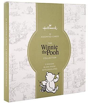Hallmark Verschiedene Karten – Multipack mit 10 in 5 Disney's Winnie Puuh Designs