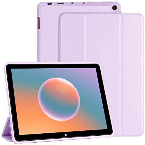 AMZCASE Custodia per Tutti i Nuovi Tablet Amazon Fire HD 10 e Fire HD 10 Plus (Compatibile Solo con 11a Gen 2021) - Custodia Ultra Leggera e Sottile per Stand Cover Auto Wake/Sleep (Viola)