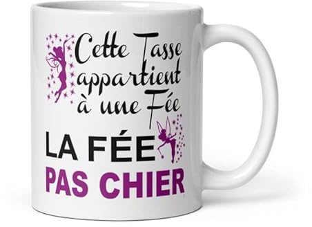 Générique Jm-Déco - Mug La fée Pas Chier - Idée Cadeau - Tasse & Mug personnalisés original.